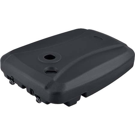 Global Industrial Cantilever Umbrella Base w/ Wheels, Sand/Water Filled, Black 436973